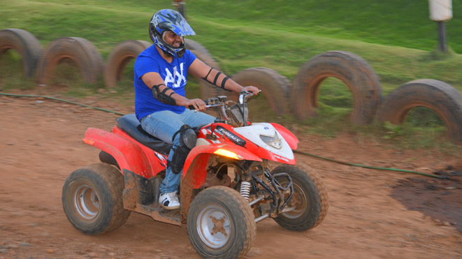 Ride 200cc ATV on India’s first permanent dirt track at Della